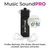 BOLLSEN Music SoundPRO špunty do uší pro hudbu - hudba, festivaly, DJs, kluby, clenove kapel, orchestr, barmani, ochranka